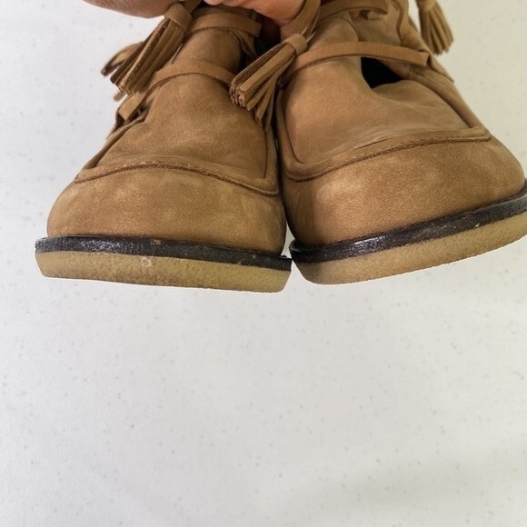 Lands' End Nubuck Tenley Wedge Booties Waterproof Lace Up Boot - Picture 10 of 16